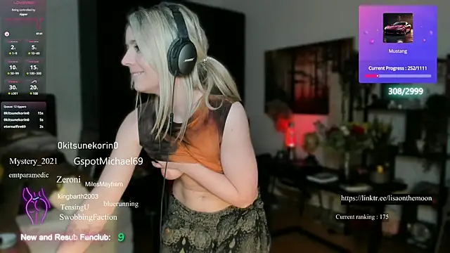 Lisaonthemoon online show from March 10, 2:50 am