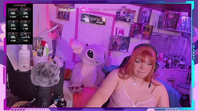 Snapshot of MegariaB chatting on March 14, 4:54 am MegariaB online show from March 14, 4:54 am