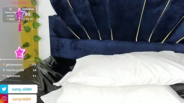 Snapshot of CurvyViolet chatting on January 24, 6:04 pm CurvyViolet online show from January 24, 6:04 pm