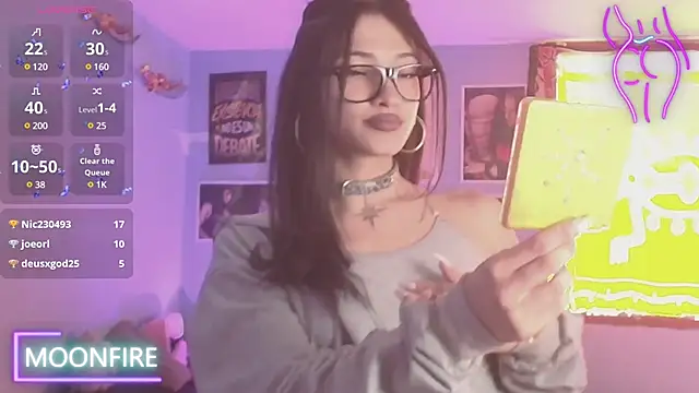 moonfiredancer online show from January 12, 2:30 pm