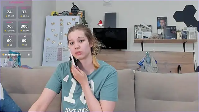 Girl alone home online show from April 27, 3:21 pm