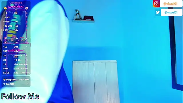 Snapshot of visaelX chatting on March 4, 12:50 am visaelX online show from March 4, 12:50 am