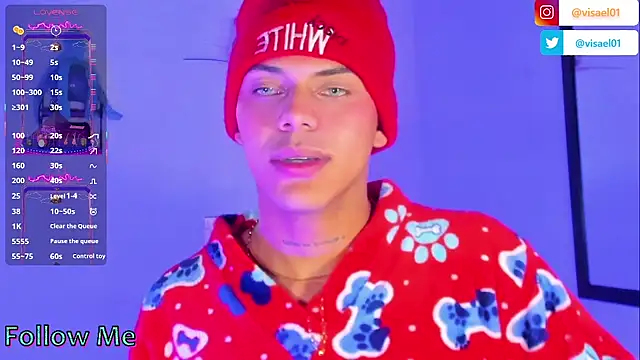 Snapshot of visaelX chatting on March 6, 12:32 am visaelX online show from March 6, 12:32 am