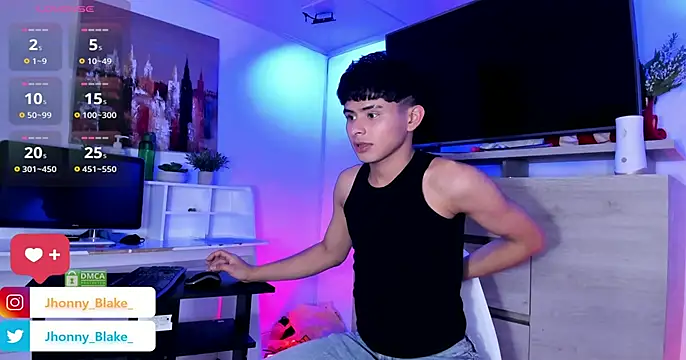 Snapshot of Jhonny-Blake chatting on February 20, 8:58 pm Jhonny-Blake online show from February 20, 8:58 pm