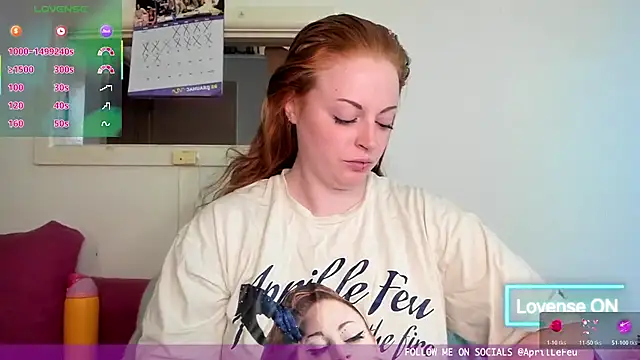 Snapshot of aaprill chatting on January 14, 8:09 am aaprill online show from January 14, 8:09 am