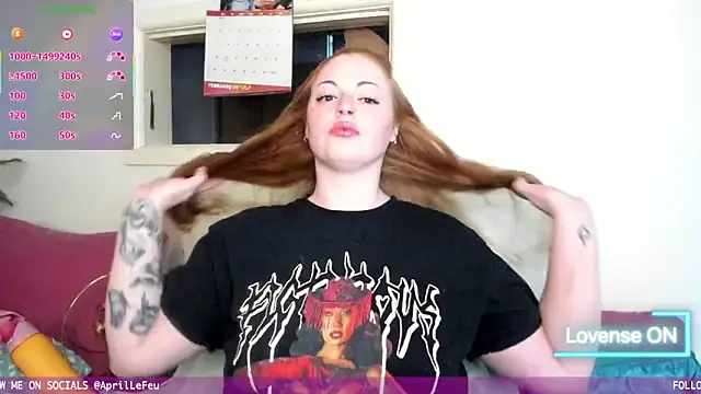 Snapshot of aaprill chatting on February 1, 8:13 am aaprill online show from February 1, 8:13 am