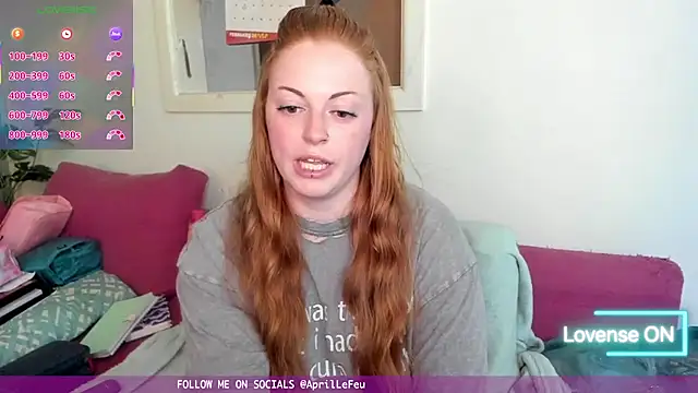 Snapshot of aaprill chatting on February 16, 8:10 am aaprill online show from February 16, 8:10 am