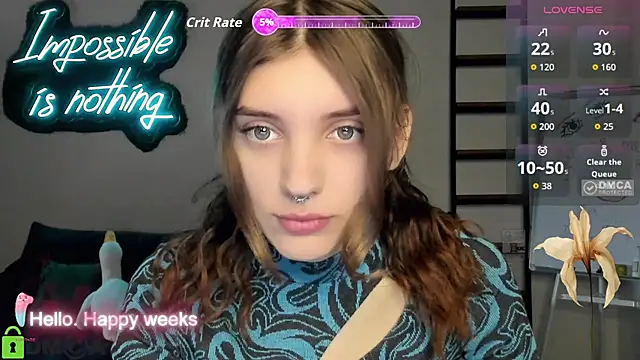 Snapshot of CherryBloom777 chatting on October 10, 6:45 am CherryBloom777 online show from October 10, 6:45 am