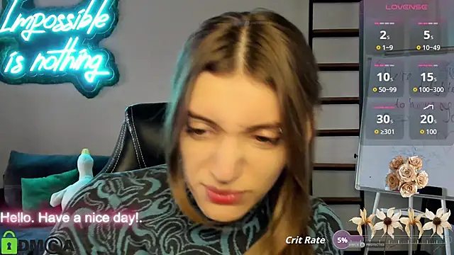 Snapshot of CherryBloom777 chatting on November 7, 7:52 am CherryBloom777 online show from November 7, 7:52 am