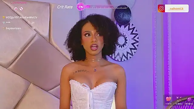 Snapshot of Nahomi_King chatting on March 8, 3:56 pm Nahomi King online show from March 8, 3:56 pm