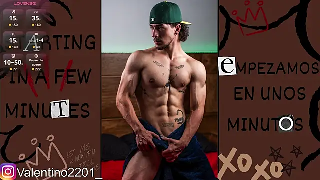 Snapshot of Valentino_Xander chatting on July 17, 3:24 am Valentino Xander online show from July 17, 3:24 am