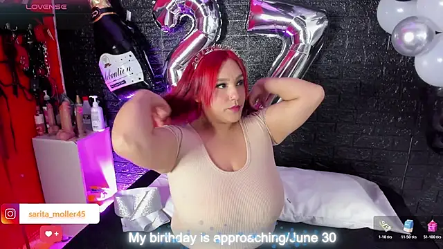 Snapshot of sarita_moller chatting on July 1, 2:57 am sarita moller online show from July 1, 2:57 am