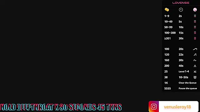 venusleroy  online show from January 9, 11:56 pm