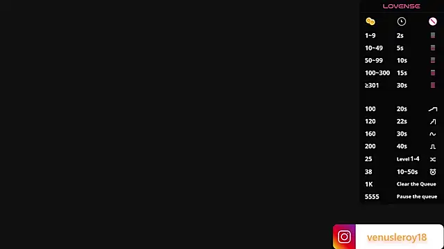 venusleroy  online show from March 12, 1:47 am