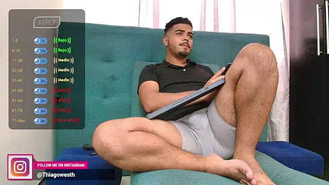 thiagowes online show from February 11, 6:55 pm