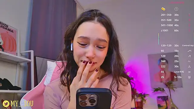 Snapshot of MyLou_ chatting on March 5, 3:41 pm MyLou online show from March 5, 3:41 pm