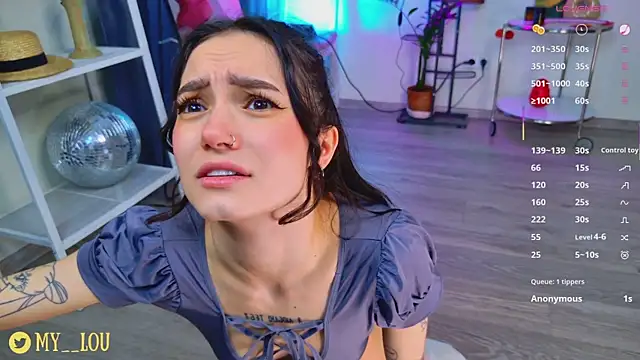 Snapshot of MyLou_ chatting on March 12, 3:18 pm MyLou online show from March 12, 3:18 pm