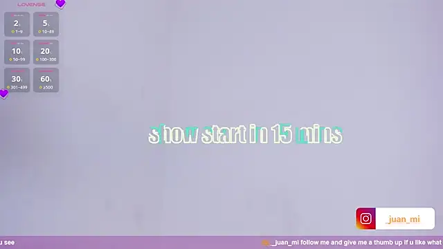 juanmiss online show from October 17, 1:14 pm