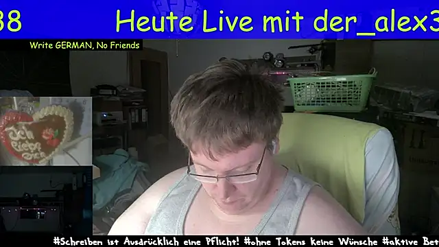 Snapshot of der_alex38 chatting on March 20, 8:08 pm der alex38 online show from March 20, 8:08 pm