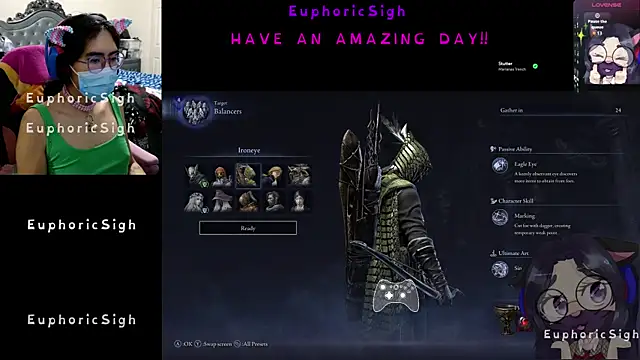 EuphoricSigh online show from February 19, 7:43 pm