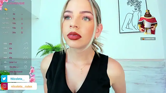 Niicoleta online show from March 2, 8:07 pm