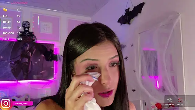 Snapshot of Sammyblaer chatting on October 24, 9:11 pm Sammyblaer online show from October 24, 9:11 pm