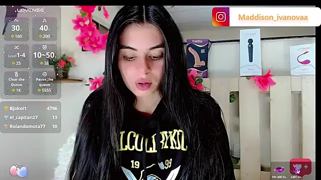 Snapshot of Madisson_Ivanova chatting on January 19, 11:34 am Madisson Ivanova online show from January 19, 11:34 am