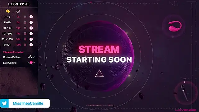 Snapshot of MissTheaCamille chatting on March 19, 2:48 am MissTheaCamille online show from March 19, 2:48 am