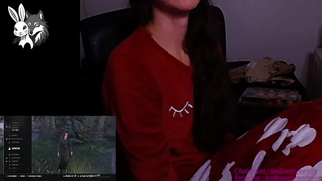 Snapshot of BadBunnyXWolfyLive chatting on October 15, 6:19 pm BadBunnyXWolfyLive online show from October 15, 6:19 pm