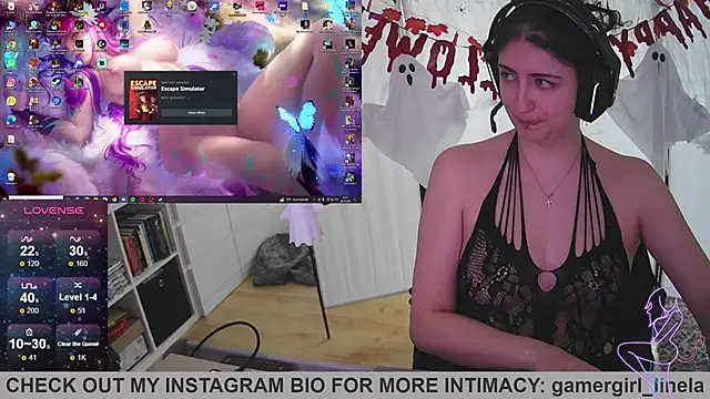 Gamergirl-Linela online show from October 28, 9:46 am