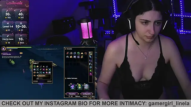 Snapshot of Gamergirl-Linela chatting on June 14, 2:24 am Gamergirl-Linela online show from June 14, 2:24 am