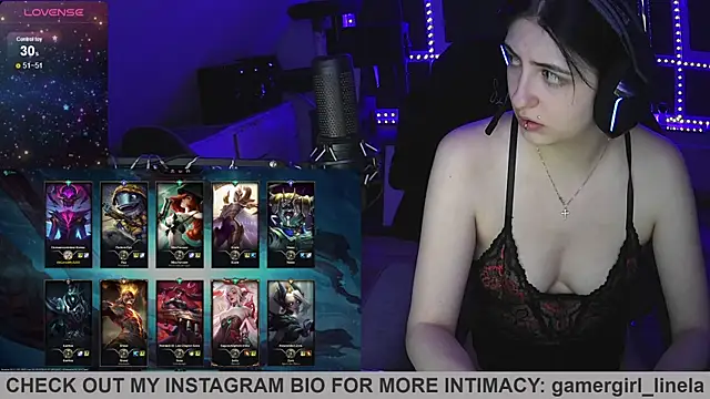 Snapshot of Gamergirl-Linela chatting on July 11, 12:57 am Gamergirl-Linela online show from July 11, 12:57 am