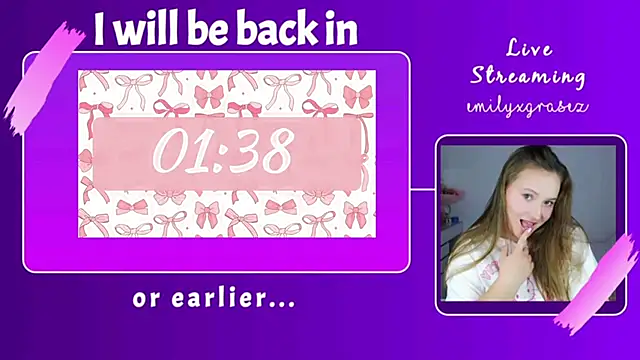 Snapshot of EmilyxxGraces chatting on October 15, 10:54 pm EmilyxxGraces online show from October 15, 10:54 pm