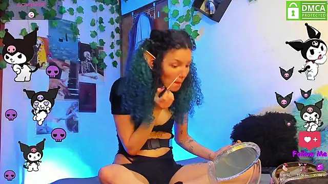 Bluedarkelf888 online show from July 12, 10:45 pm