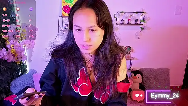 Snapshot of Eymmy_24 chatting on February 6, 12:59 am Eymmy 24 online show from February 6, 12:59 am