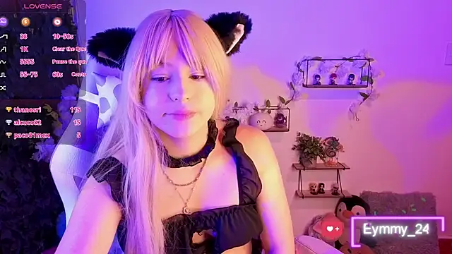 Snapshot of Eymmy_24 chatting on February 12, 1:11 am Eymmy 24 online show from February 12, 1:11 am