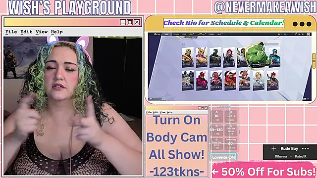 nevermakeawish online show from March 11, 1:39 pm