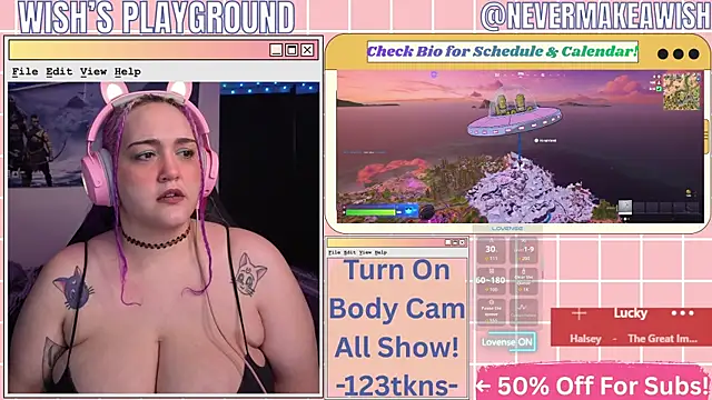nevermakeawish online show from May 2, 11:48 am