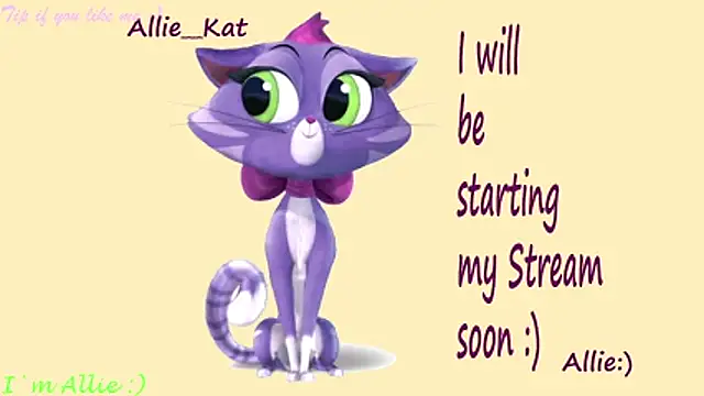 Allie Kat online show from March 14, 2:55 pm