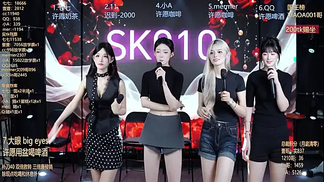 Snapshot of SK010 chatting on July 21, 6:16 am SK010 online show from July 21, 6:16 am