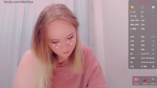 AliceNya cute online show from January 8, 7:10 am