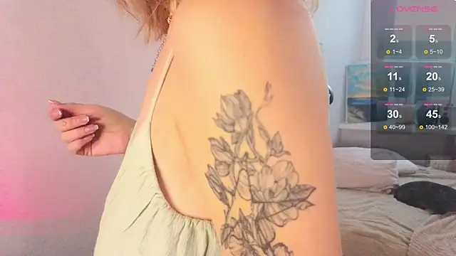 Snapshot of KiraBlushy chatting on November 5, 5:18 am KiraBlushy online show from November 5, 5:18 am