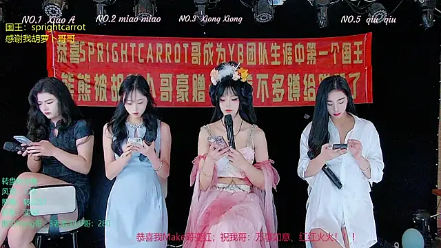 Snapshot of YB-001 chatting on November 6, 2:01 am YB-001 online show from November 6, 2:01 am