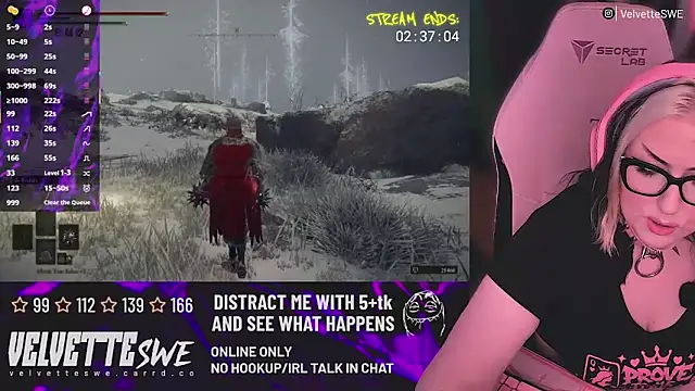 VelvetteSWE online show from June 21, 5:59 pm