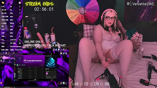VelvetteSWE online show from June 26, 6:01 pm