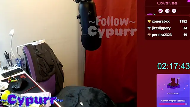 Snapshot of Cypurr chatting on April 21, 1:42 am Cypurr online show from April 21, 1:42 am