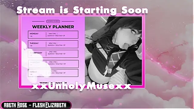 xxunholymusexx online show from July 16, 8:59 pm