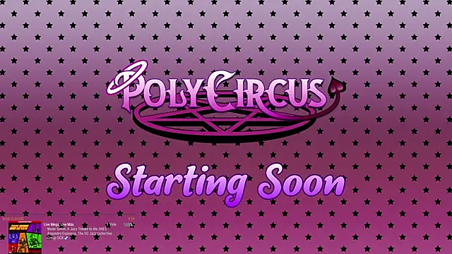 Snapshot of PolyCircus chatting on April 10, 3:56 am PolyCircus online show from April 10, 3:56 am