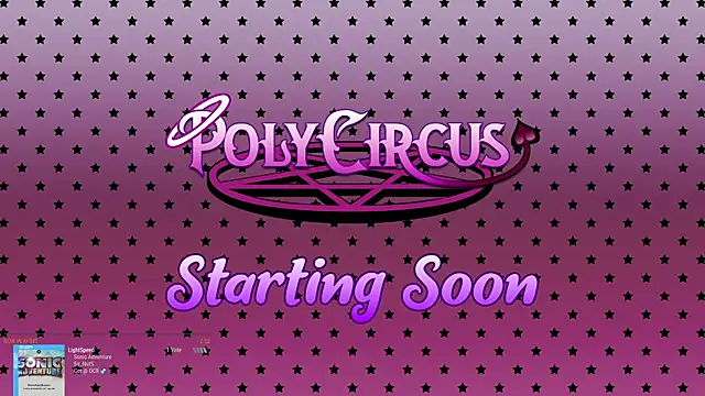 Snapshot of PolyCircus chatting on June 19, 2:27 am PolyCircus online show from June 19, 2:27 am