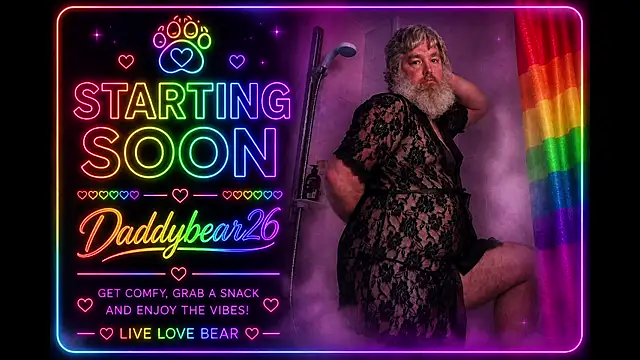 Snapshot of Daddybear26 chatting on June 30, 2:29 pm Daddybear26 online show from June 30, 2:29 pm